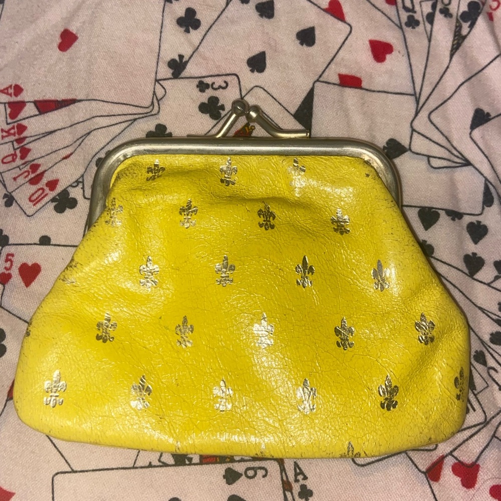 Vintage 1950s Italian leather coin pouch/ purse